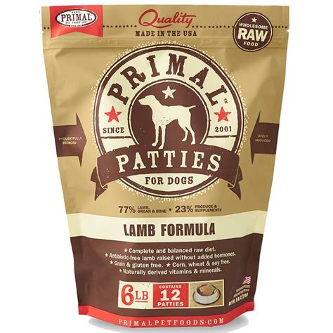Primal Lamb Formula Frozen Raw Dog Food - OK Feed & Pet Supply