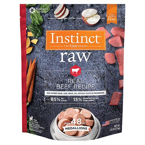 Nature's Variety® Instinct® Frozen Raw Medallions Dog Food - Natural ...