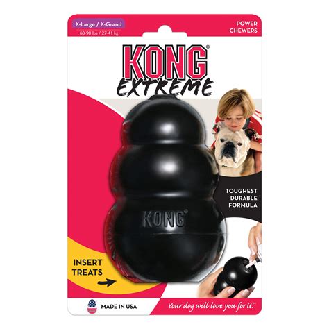 KONG Extreme Black Rubber Dog Toy - XLarge | Best Friends Pets