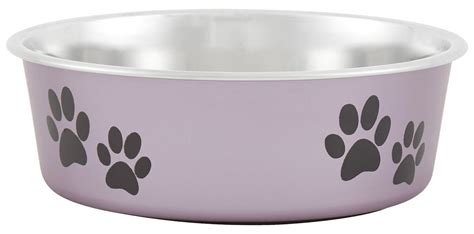 Loving Pets Bella Bowls Pet Bowl, Metallic Grape, Small - Chewy.com