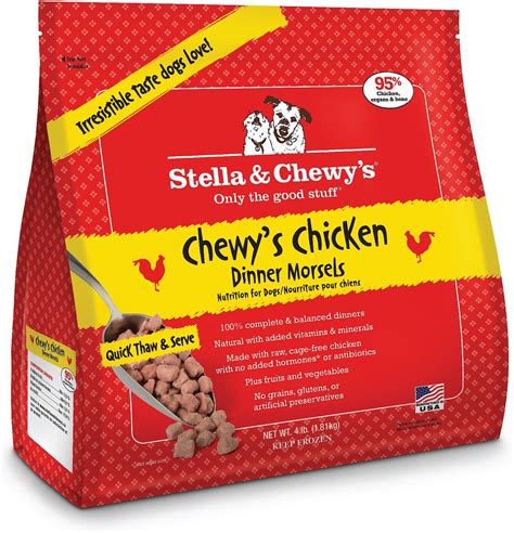STELLA & CHEWY'S Chewy's Chicken Dinner Morsels Raw Frozen Dog Food, 4 ...