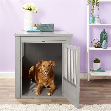 New Age Pet ecoFLEX Crate & End Table, Grey, X-Large - Chewy.com