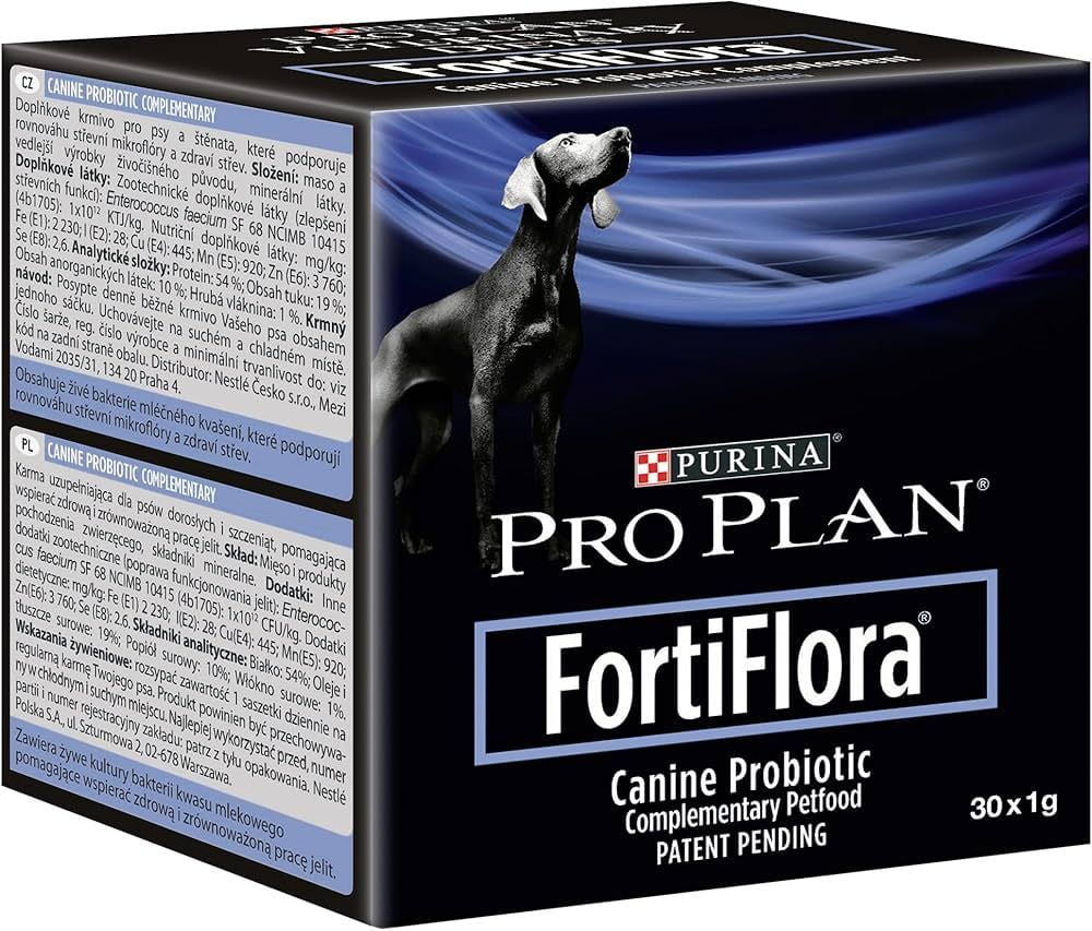 Amazon.com : Purina Pro Plan Veterinary Supplements FortiFlora Dog  Probiotic Supplement, Canine Nutritional Supplement - (72) 30 ct. Boxes : Pet  Probiotic Nutritional Supplements : Pet Supplies