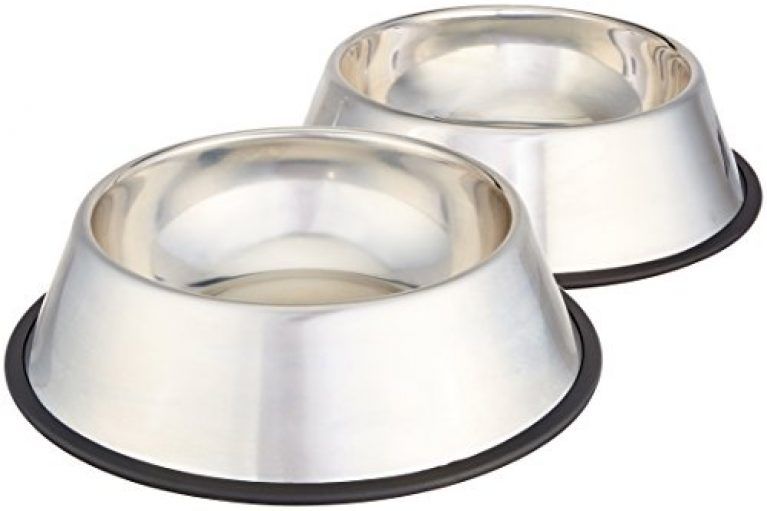AmazonBasics Stainless Steel Dog Bowl - Set of 2 - Pets Trend Store
