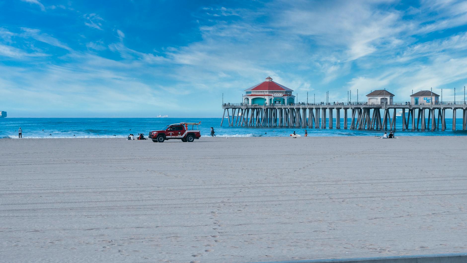 Dog-Friendly Beaches Near Los Angeles: Where You Can (and Can't) Take Your Dog 5 people at the huntington beach